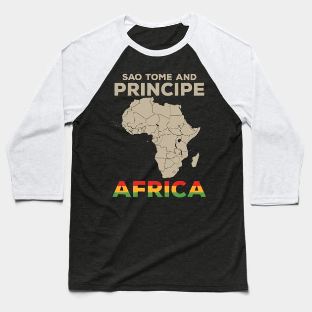 Sao Tome And Principe-Africa Baseball T-Shirt by Cuteepi